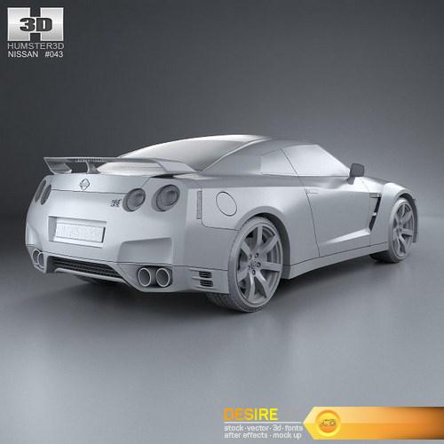 Nissan GT-R (R35) 2013 3D Model (6)