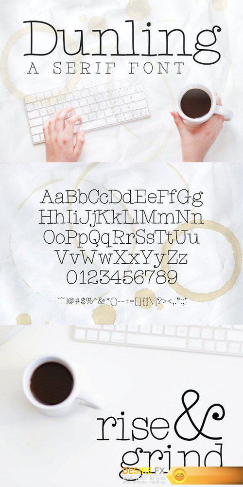 CM - Dunling: A Handmade Serif Font 1277155