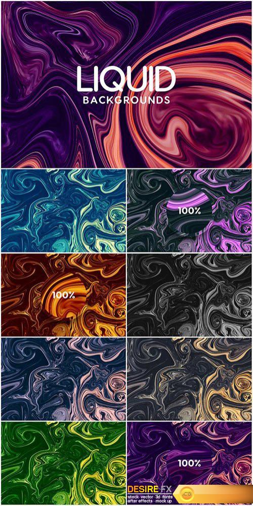 Liquid abstract backgrounds