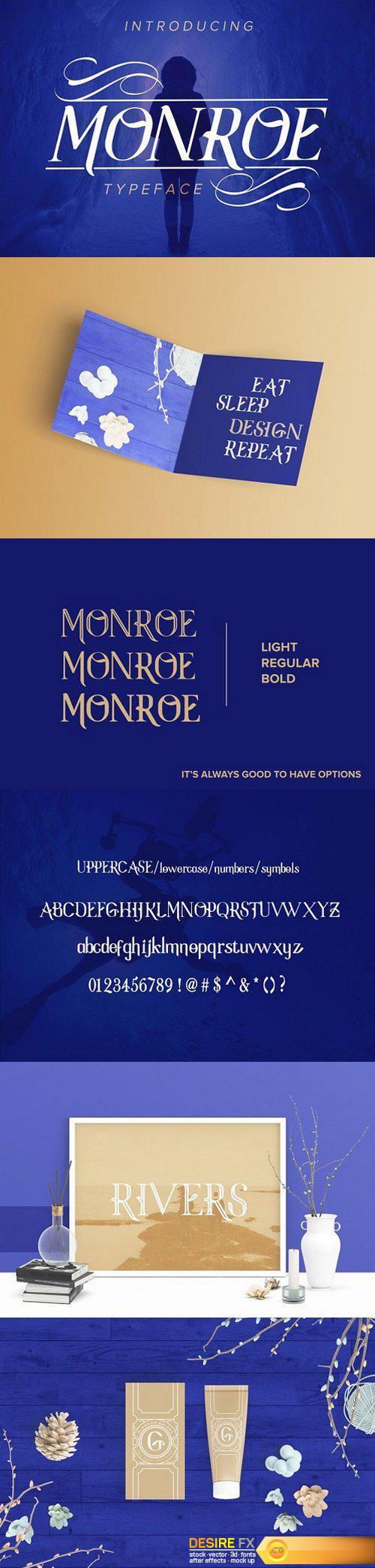 CM - Monroe Font Family NEW 1323520