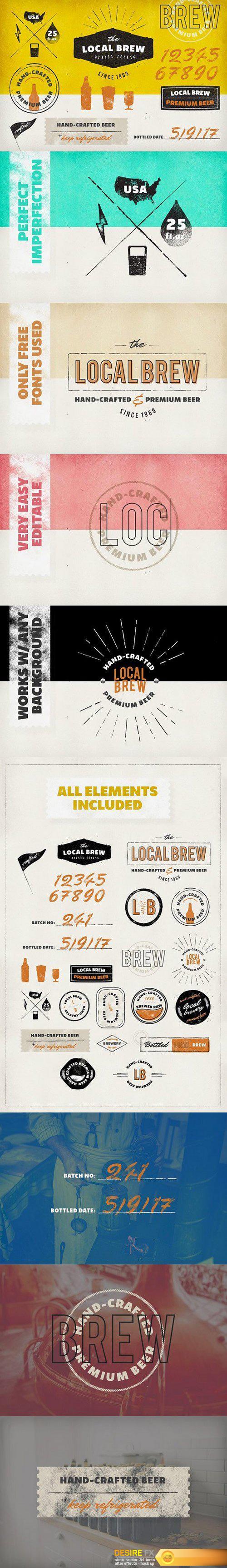 CM - Vintage Logos & Badges: Local Brew 1352745