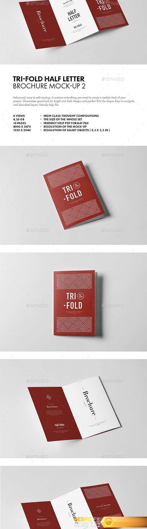 Tri-Fold Half Letter Brochure Mock-up 2 20197704