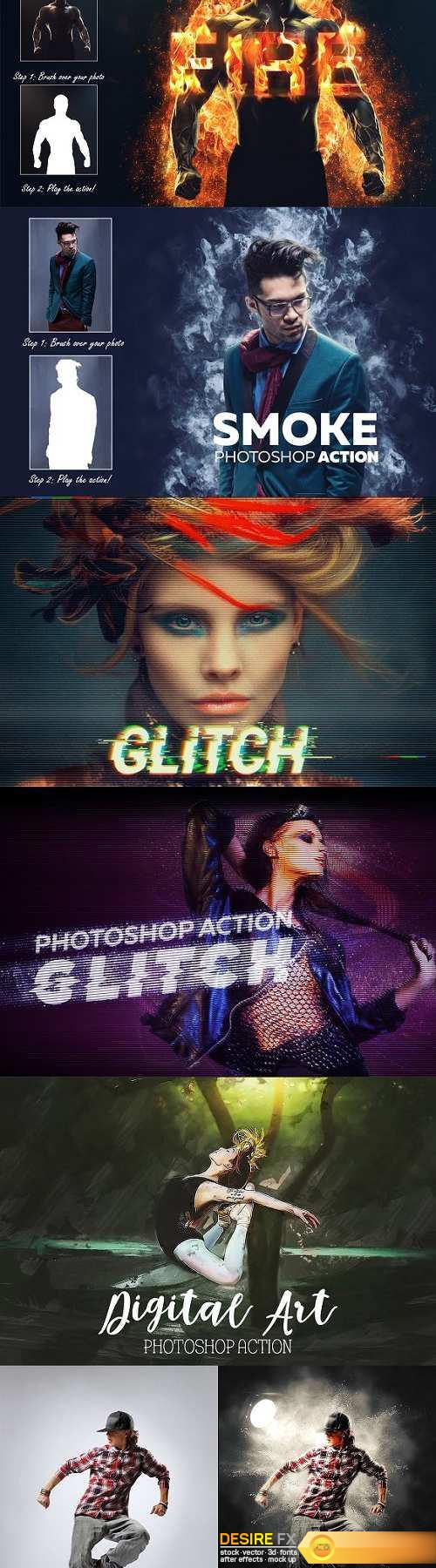 Artistic Photoshop - Actions Bundle - 1595427