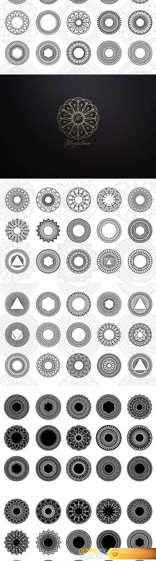 100 Geometric Costum Shapes - CSH 1546009