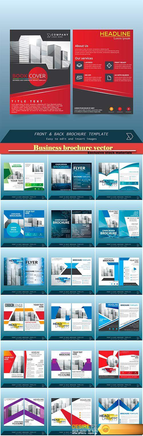 Business brochure vector, flyers templates #17