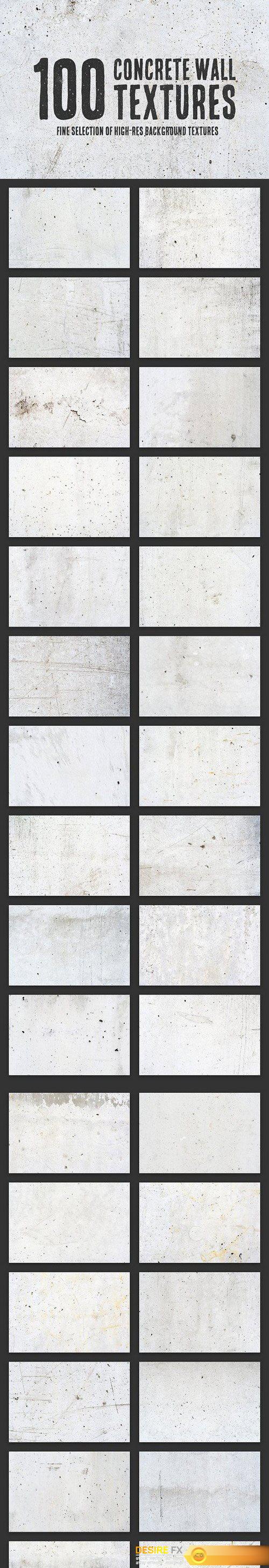 CM - 100 Concrete Wall Textures Bundle 1373002