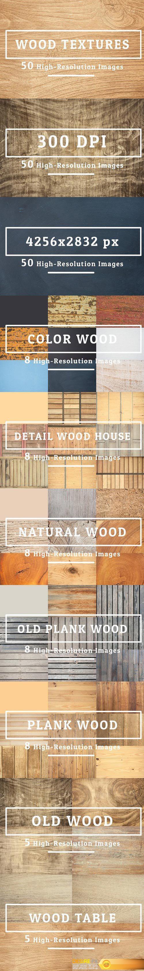 CM - 50 Wood Texture Background Set 03 558523