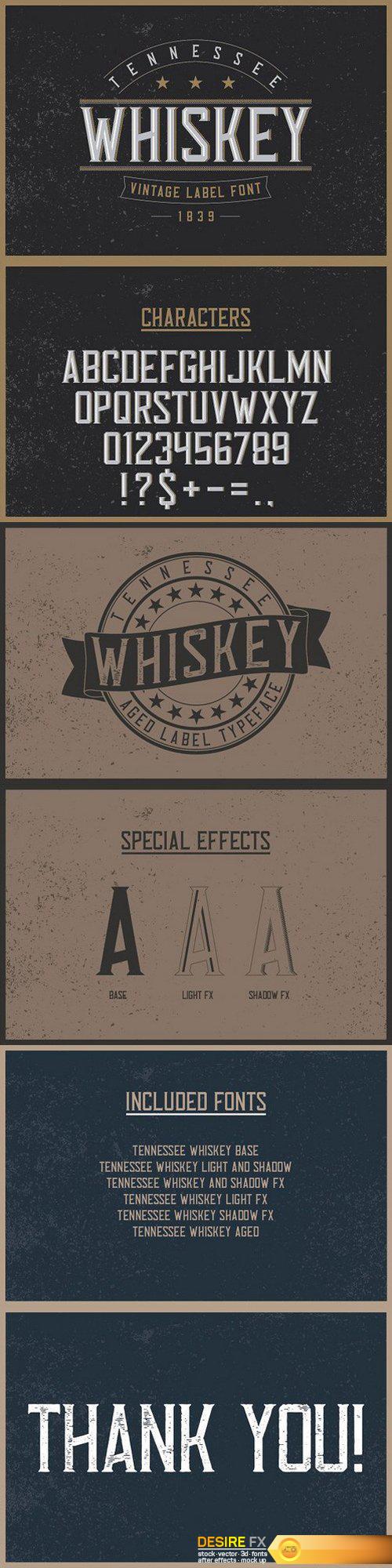 CM - Tennessee Whiskey label font 1343148