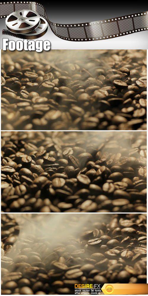 Video footage Roasting coffee beans