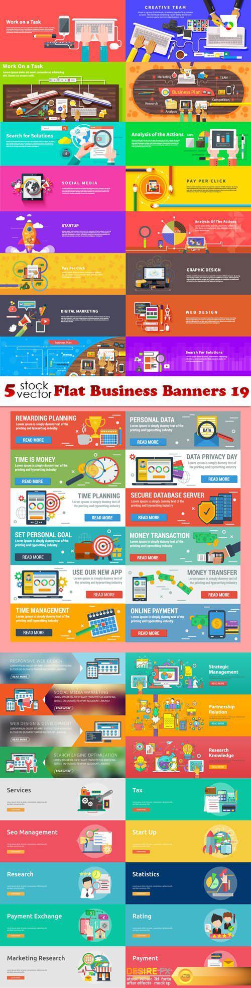 Vectors - Flat Business Banners 19