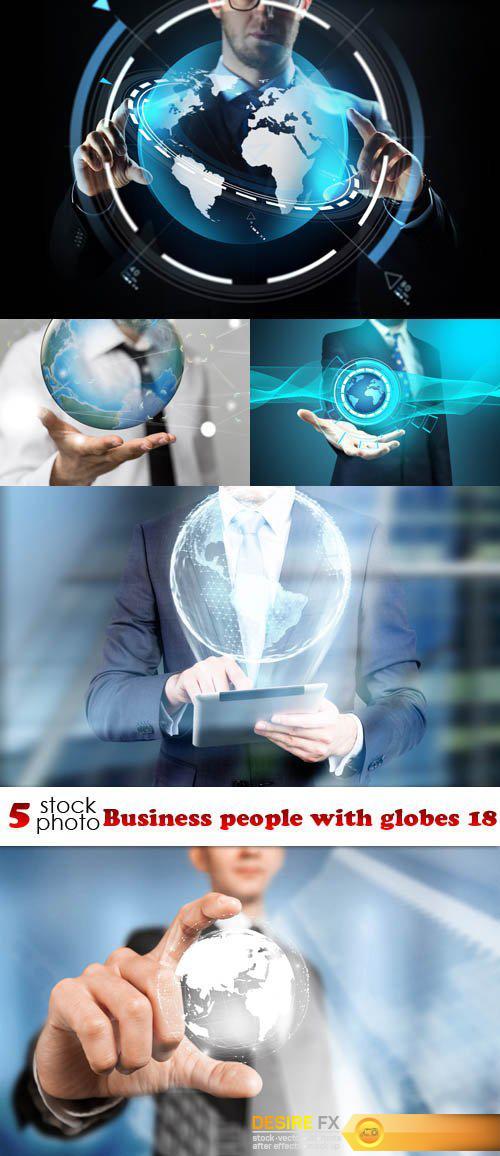 Photos - Business people with globes 18