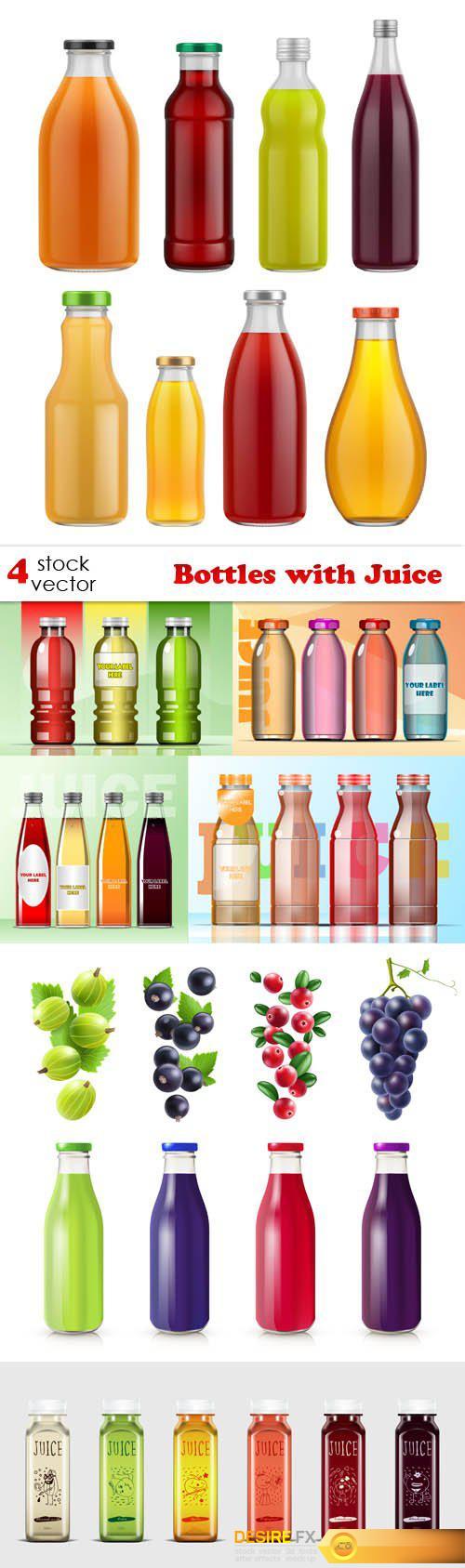 Vectors - Bottles with Juice
