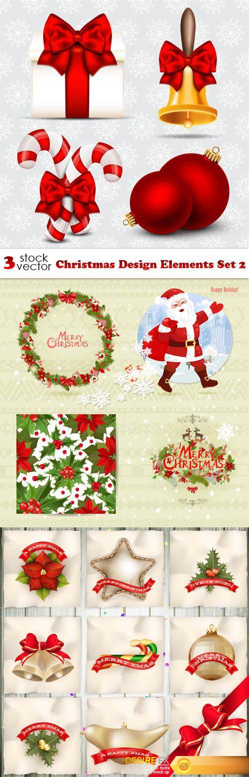 Vectors - Christmas Design Elements Set 2