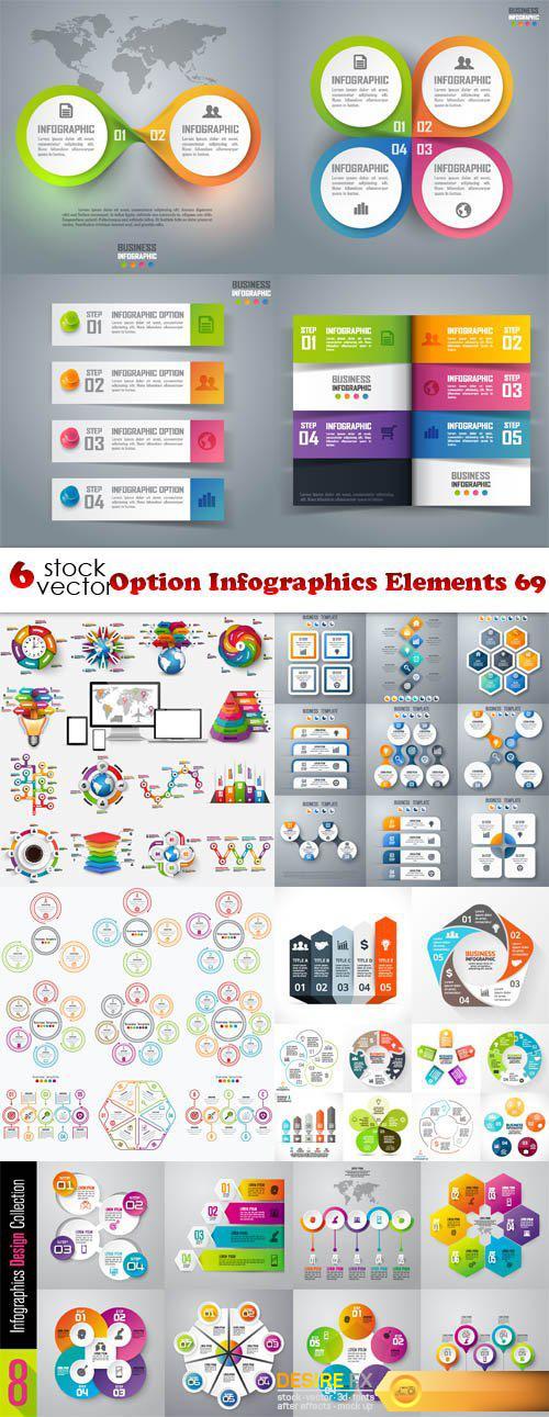 Vectors - Option Infographics Elements 69