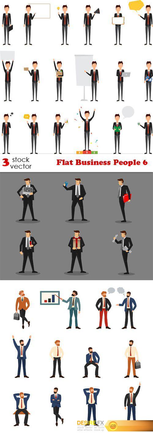 Vectors - Flat Business People 6