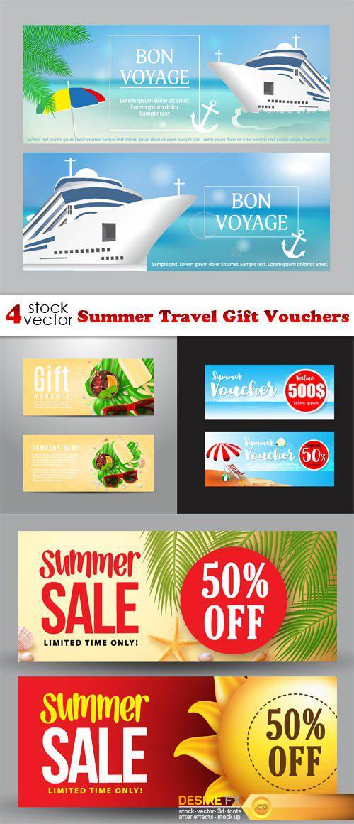 Vectors - Summer Travel Gift Vouchers