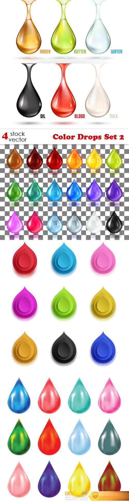 Vectors - Color Drops Set 2