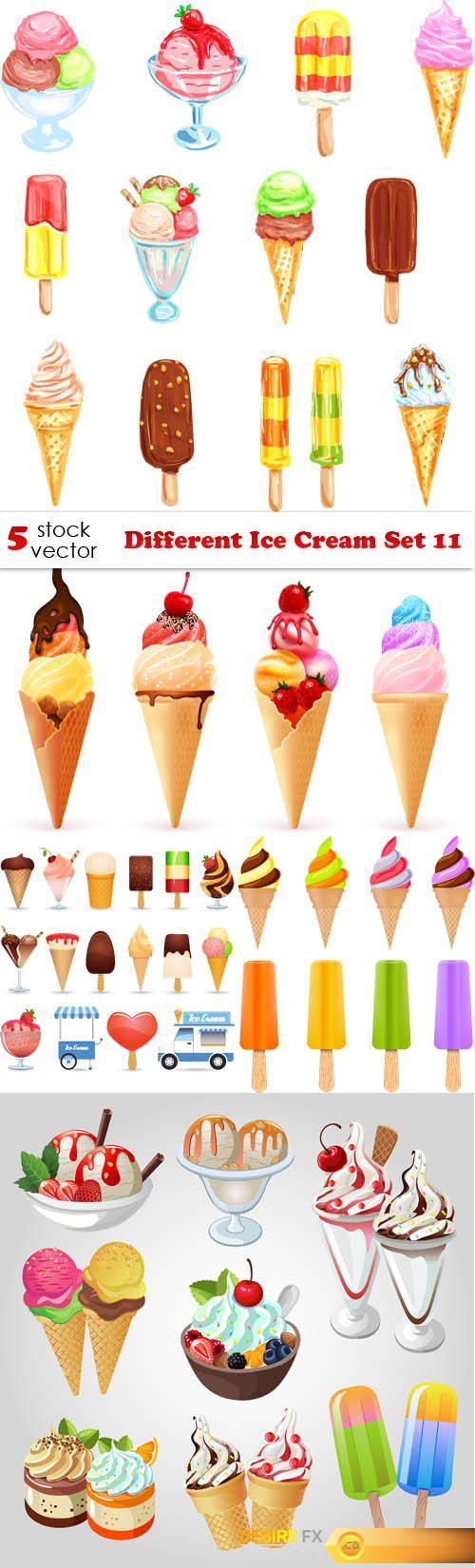 Vectors - Different Ice Cream Set 11