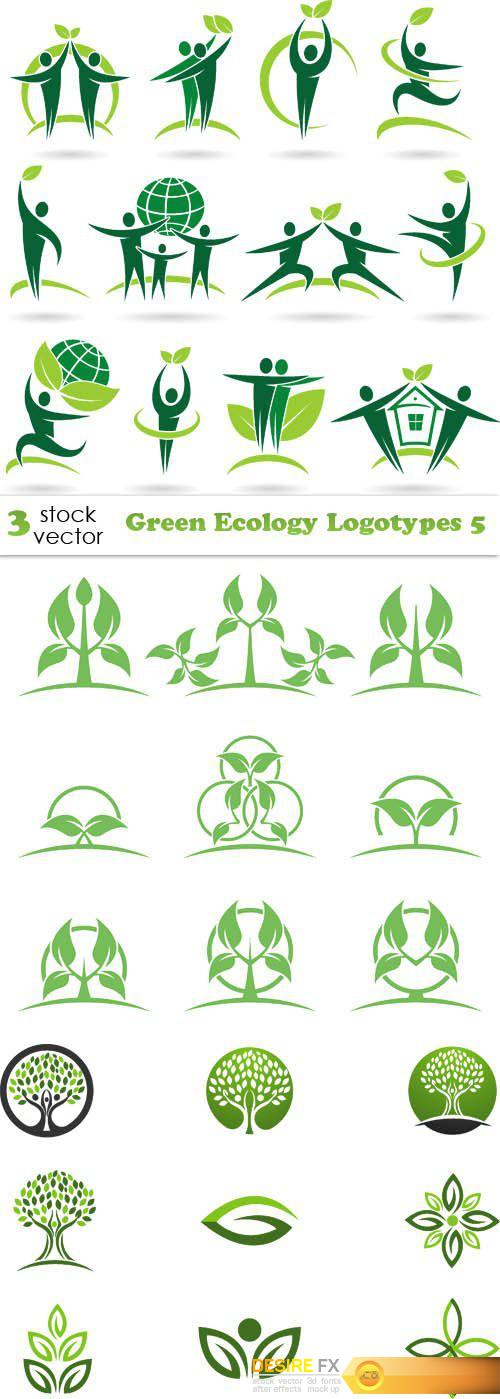 Vectors - Green Ecology Logotypes 5