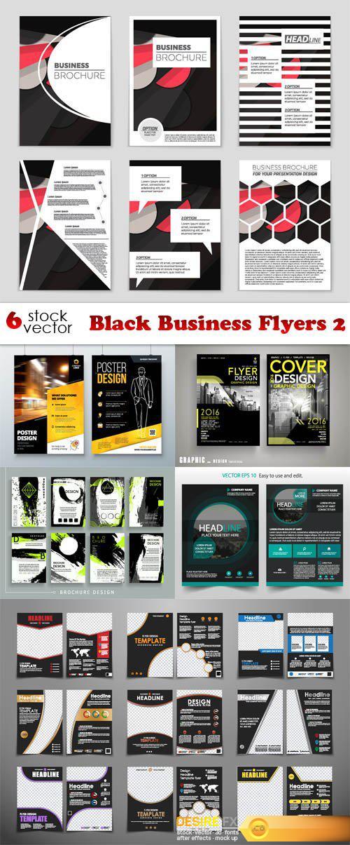 Vectors - Black Business Flyers 2