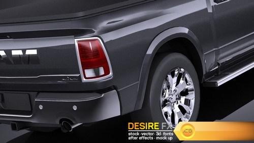 Dodge RAM 1500 Laramie Limited 2015 VRAY 3D Model (5)
