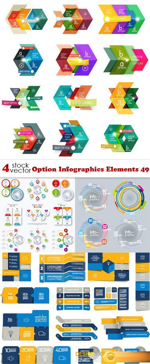 Vectors - Option Infographics Elements 49