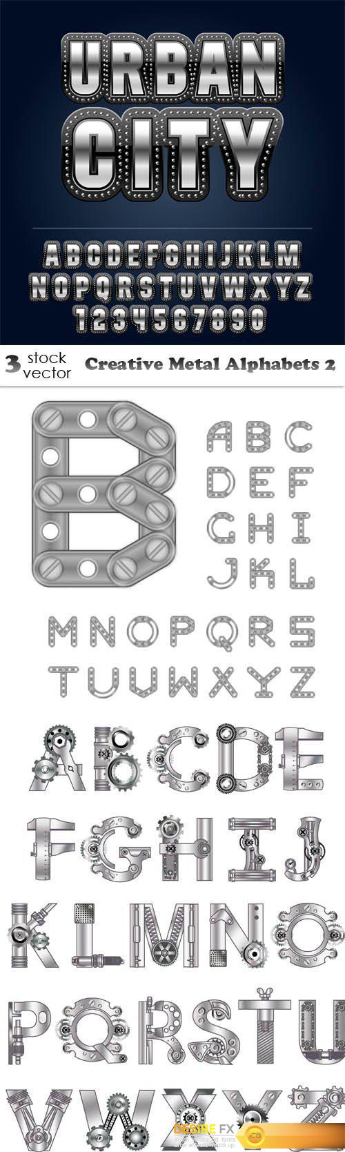 Vectors - Creative Metal Alphabets 2