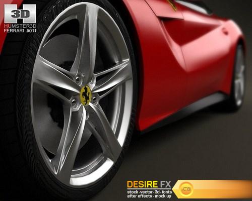 Ferrari F12 Berlinetta 2012 3D Model HUMSTER (11)