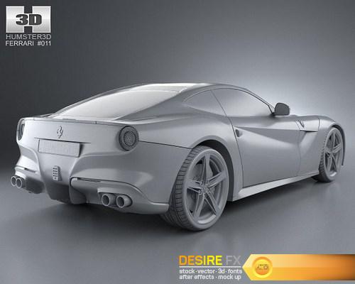 Ferrari F12 Berlinetta 2012 3D Model HUMSTER (13)