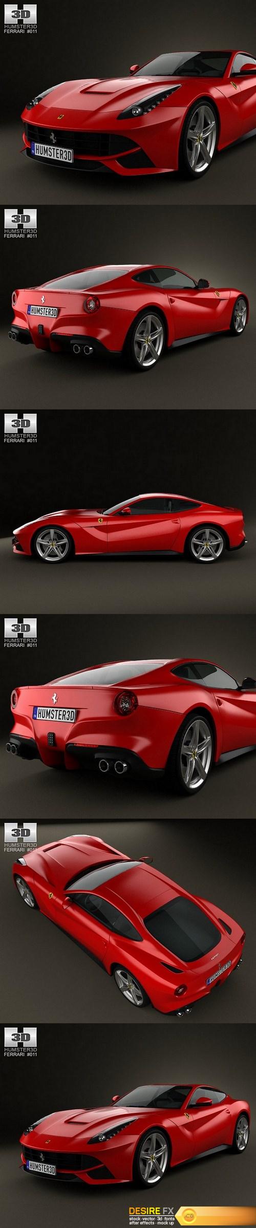 Ferrari F12 Berlinetta 2012 3D Model HUMSTER (2)