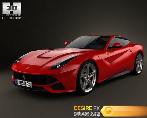 Ferrari F12 Berlinetta 2012 3D Model HUMSTER (3)