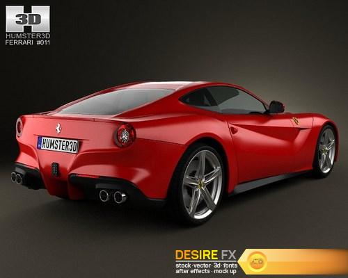 Ferrari F12 Berlinetta 2012 3D Model HUMSTER (4)