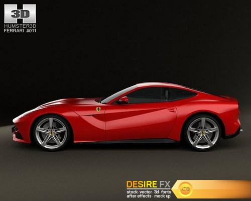 Ferrari F12 Berlinetta 2012 3D Model HUMSTER (7)