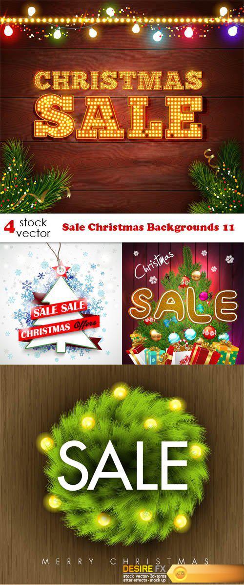 Vectors - Sale Christmas Backgrounds 11