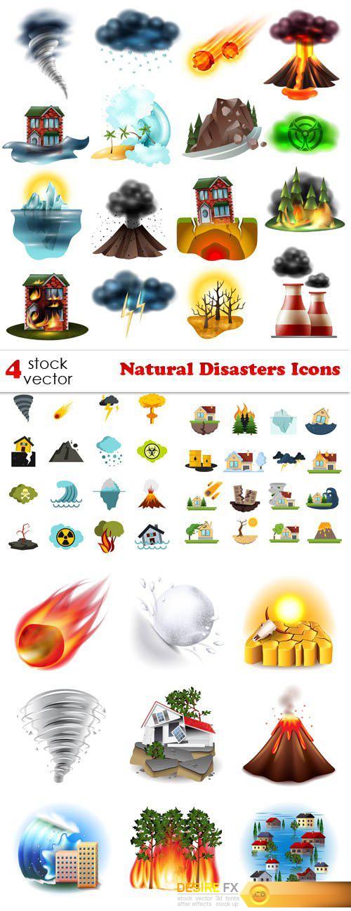 Vectors - Natural Disasters Icons