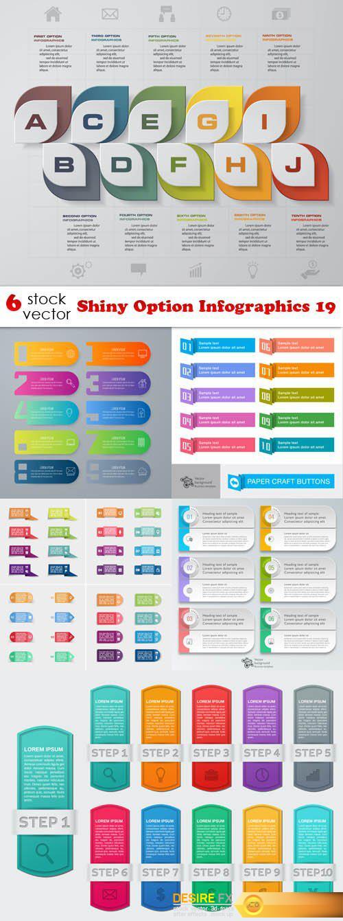 Vectors - Shiny Option Infographics 19