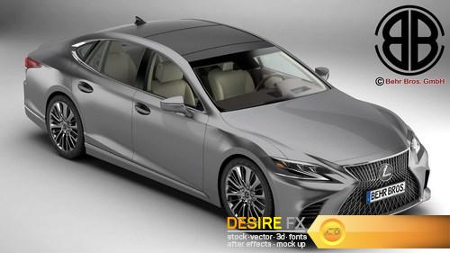Lexus LS 500 2018 3D Model (3)