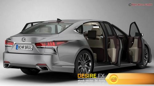 Lexus LS 500 2018 3D Model (7)