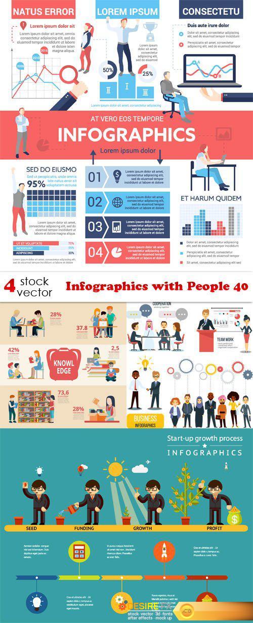 Vectors - Infographics with People 40
