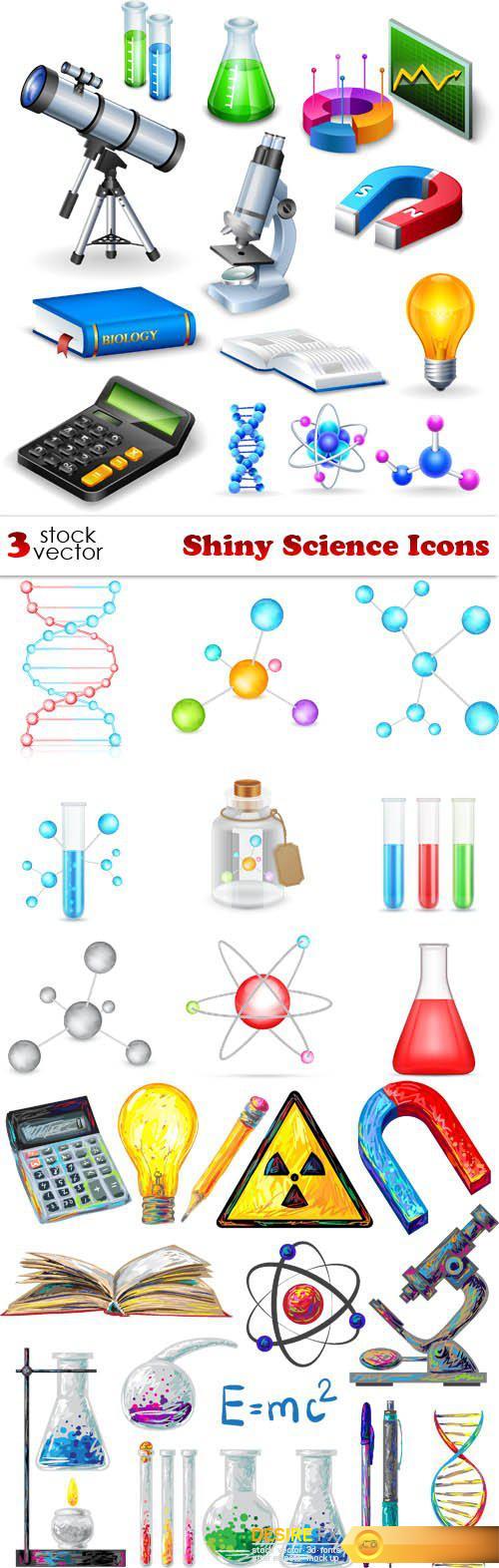 Vectors - Shiny Science Icons