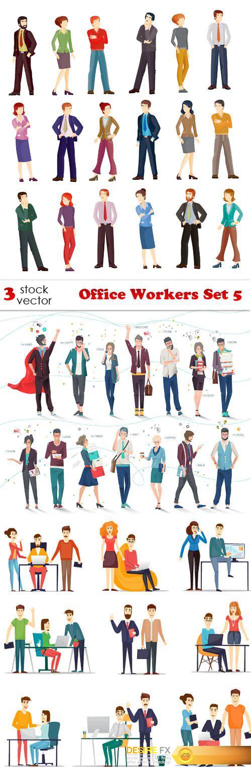 Vectors - Office Workers Set 5