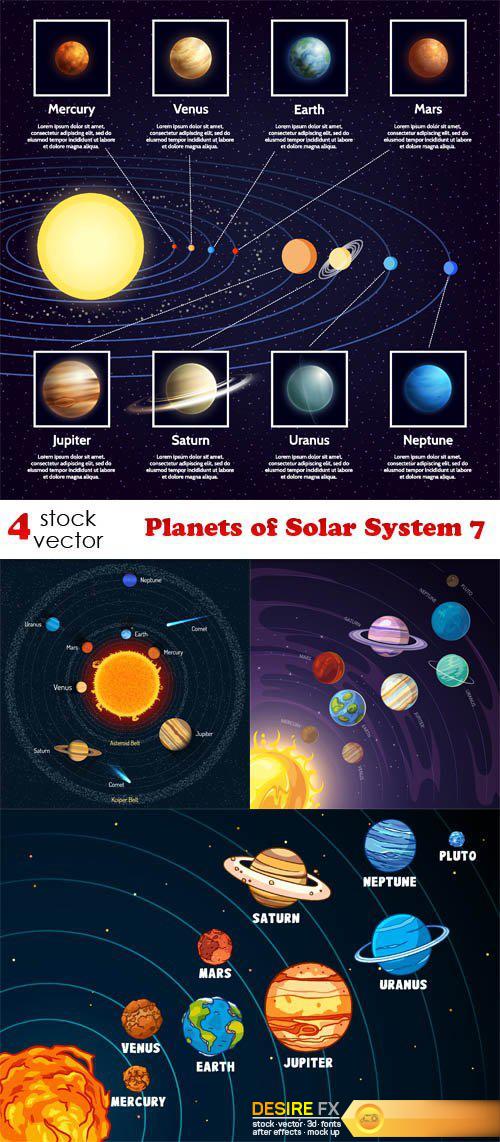Vectors - Planets of Solar System 7
