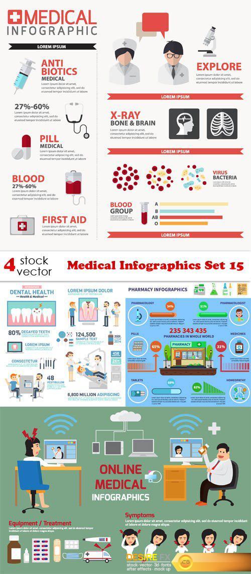 Vectors - Medical Infographics Set 15