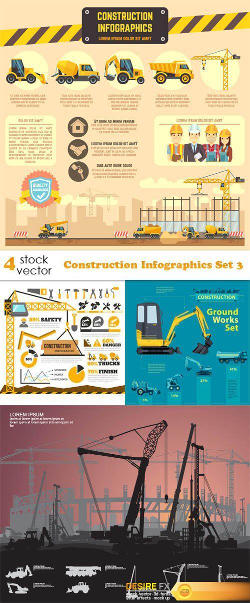 Vectors - Construction Infographics Set 3