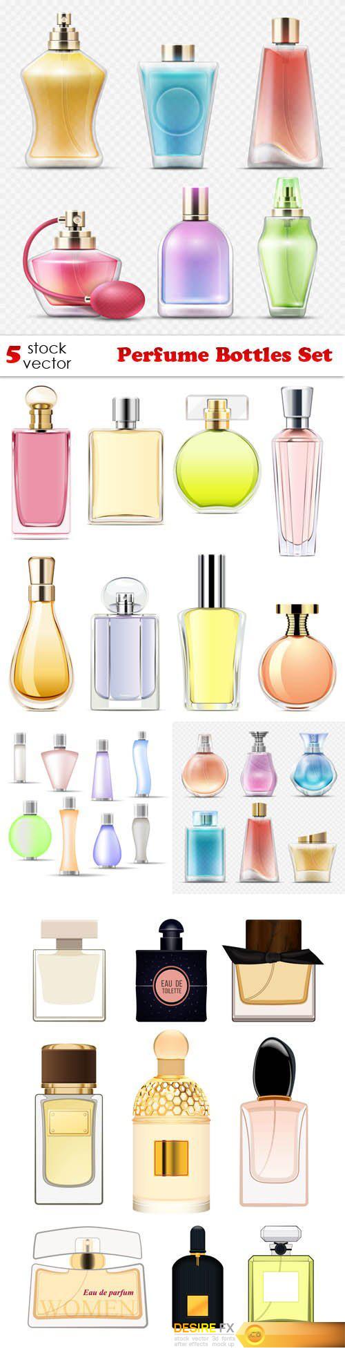 Vectors - Perfume Bottles Set