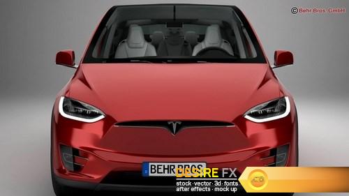 Tesla Model X 2017 3D Model (10)