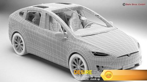 Tesla Model X 2017 3D Model (18)