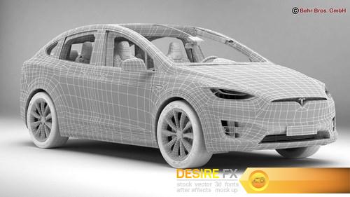 Tesla Model X 2017 3D Model (19)