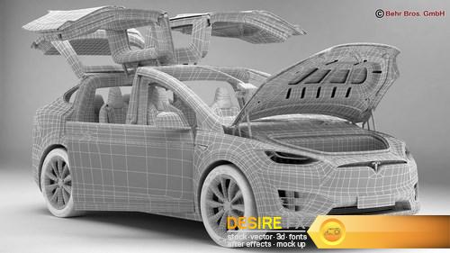 Tesla Model X 2017 3D Model (20)