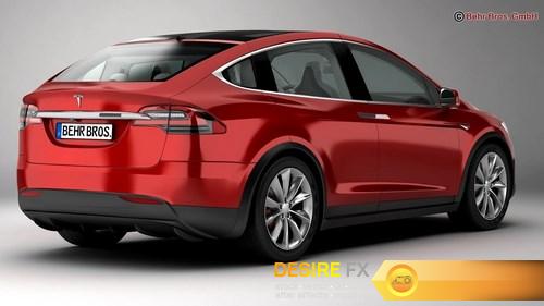 Tesla Model X 2017 3D Model (4)